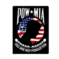 New POW MIA US Flag Cartoon Car Sticker Decals for Bumper Rear Windshield Other Vehicle Cover scratches KK1411cm