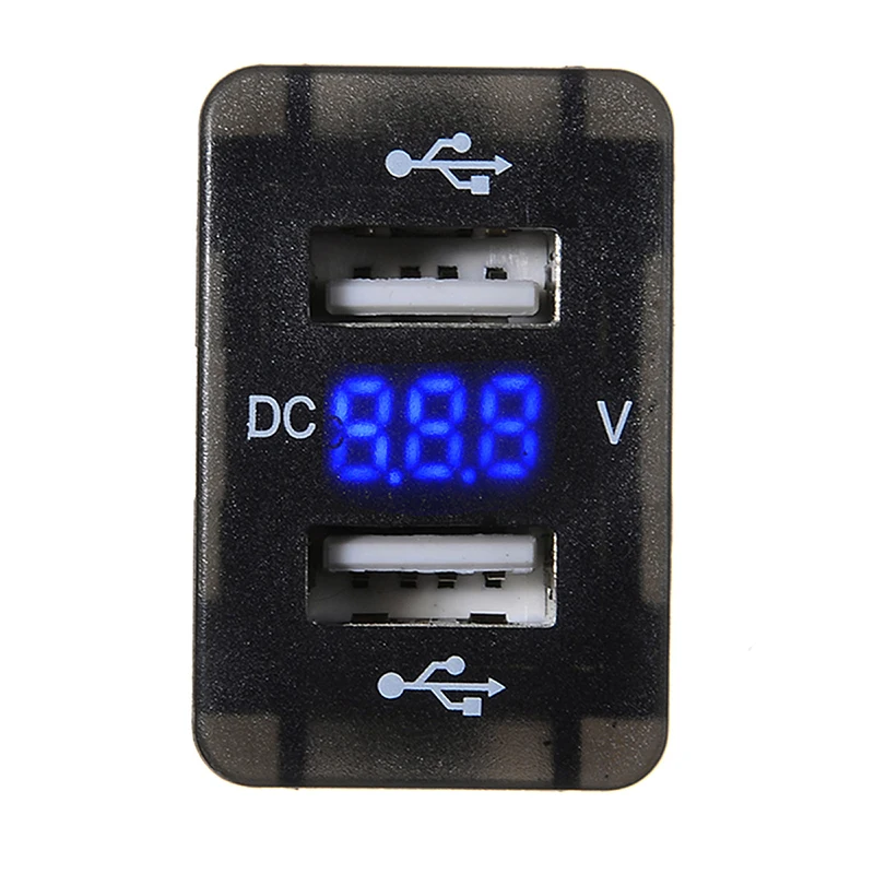 3.1A автомобильное зарядное устройство розетка двойной USB порт зарядное напряжение дисплей адаптер питания розетка двойной USB разъем зарядное устройство для huawei MAte Pro