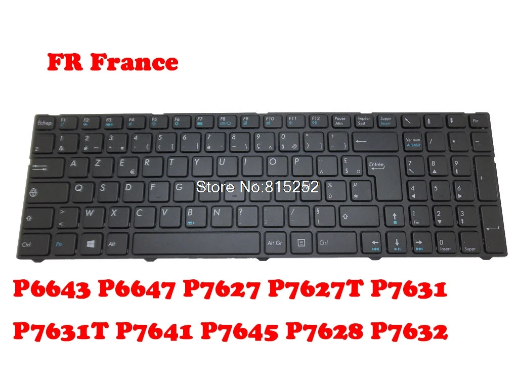 

Laptop Keyboard For Medion P6643 P6647 P7627 P7627T P7631 P7631T P7641 P7645 P7628 P7632 US United states/FR France/JP Japan