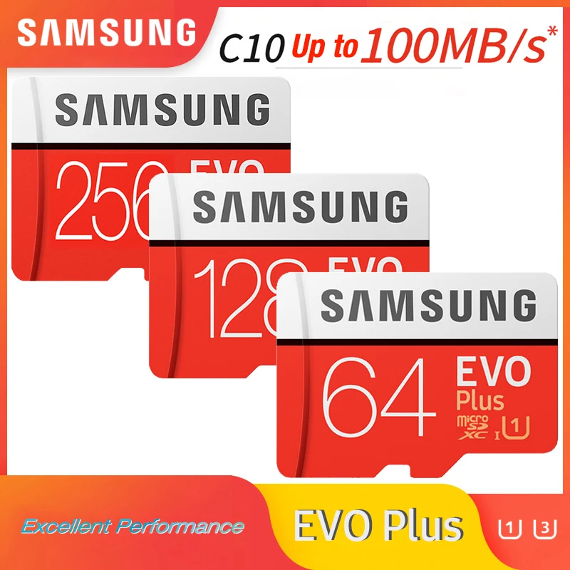SAMSUNG карта памяти micro sd класс 10 256 ГБ 128 64 32 ГБ|Карты памяти| |