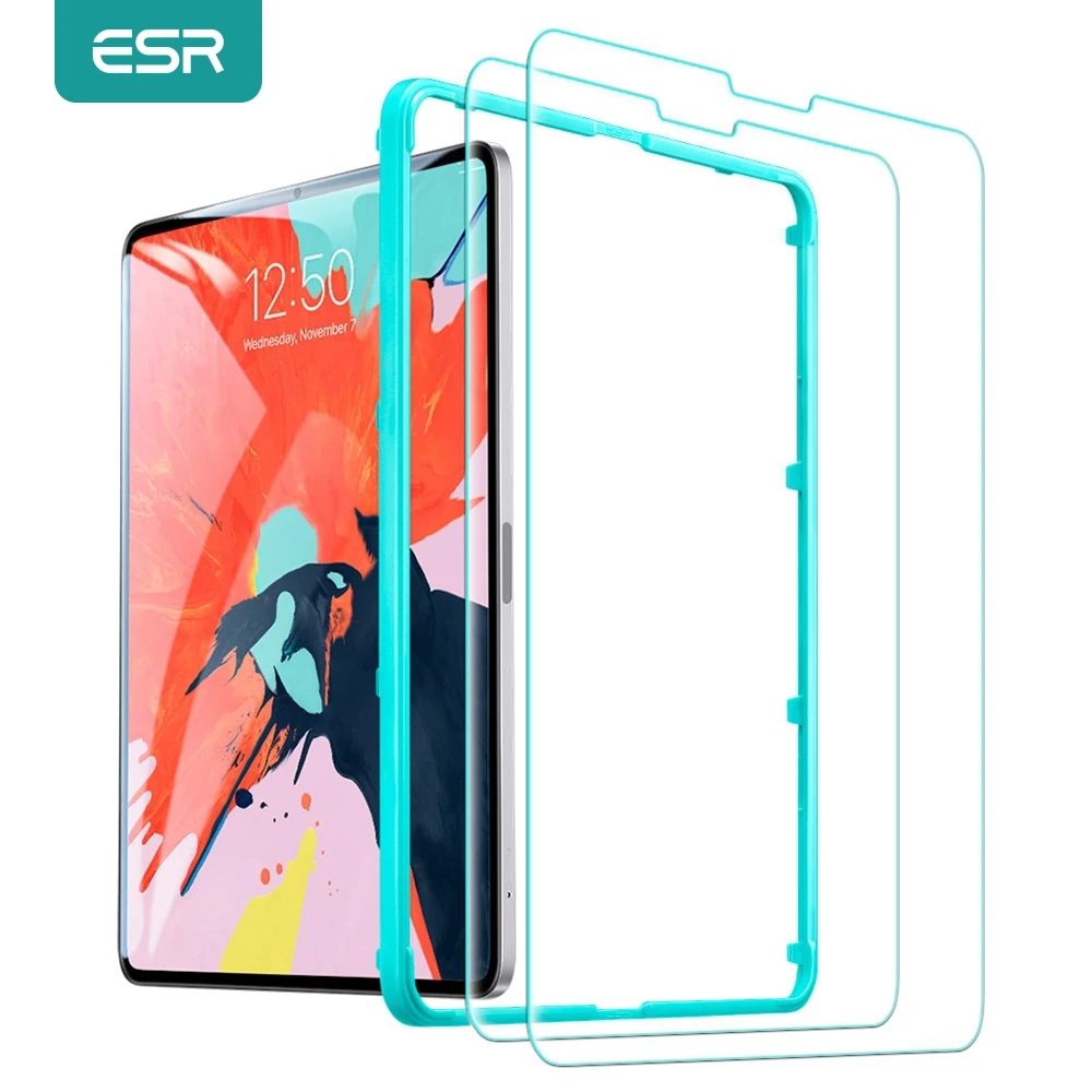 ESR Защита экрана для iPad Pro 11 2018 9H твердость HD прозрачное закаленное стекло пленка