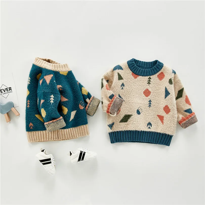 

Baby Sweater Autumn Winter Woolen Baby Girls Sweaters Knit Baby Clothes Kids Toddler Sweaters Pullover Kids Baby Boys Sweater