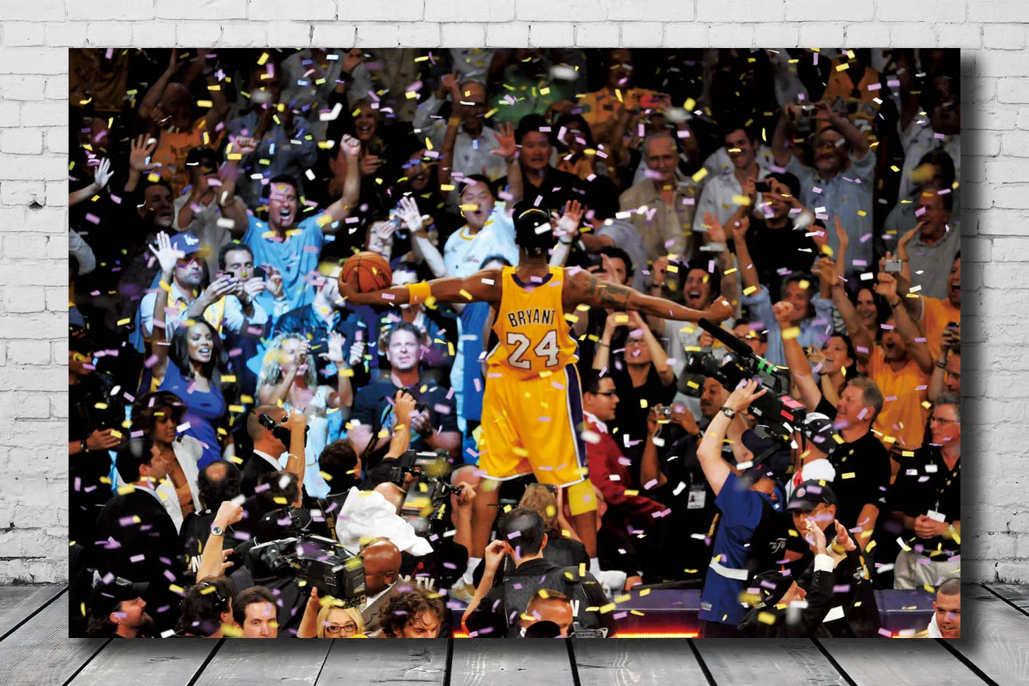 Искусство супер звезда Коби Брайант Баскетбол MVP Холст плакат настенный принт 14x21