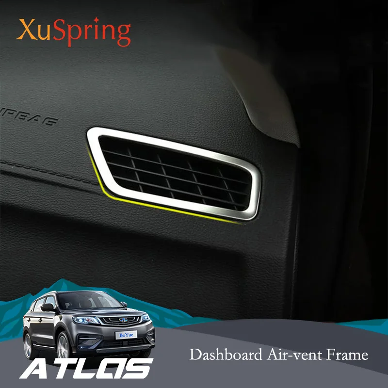 Автомобильная приборная панель A Pillar Air Outlet Vent Trim Frame Sticker Styling For Geely Atlas Boyue Emgrand NL-3
