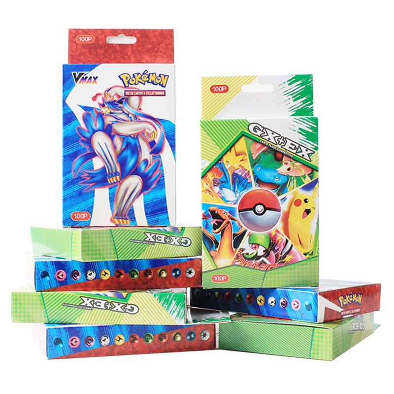 50-100Pcs Pokemons GX Card Shining TAKARA TOMY Cards Game TAG TEAM VMAX GX V MAX Battle Carte Trading Children Toy