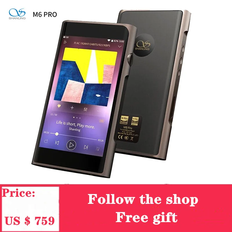 Новый музыкальный плеер SHANLING M6 Pro mp3-плеер Bluetooth сбалансированный выход HiFi