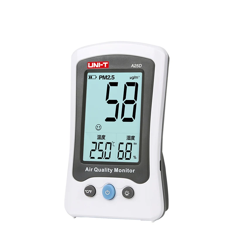 UNI-T A25F Air Quality Detector PM2.5 Monitor Meter Formaldehyde Laser Temperature Humidity Indoor Polymer Battery A25D | Инструменты