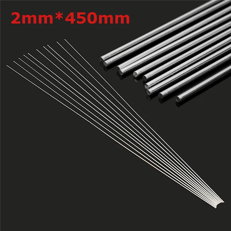 

10pcs 2mmx450mm Aluminium Low Temperature Welding Brazing Rods for All AL Parts Welding Tools
