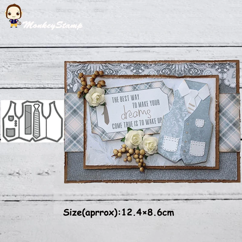 Обезьяна Блейзер металлические штампы трафареты для сделай сам Скрапбукинг