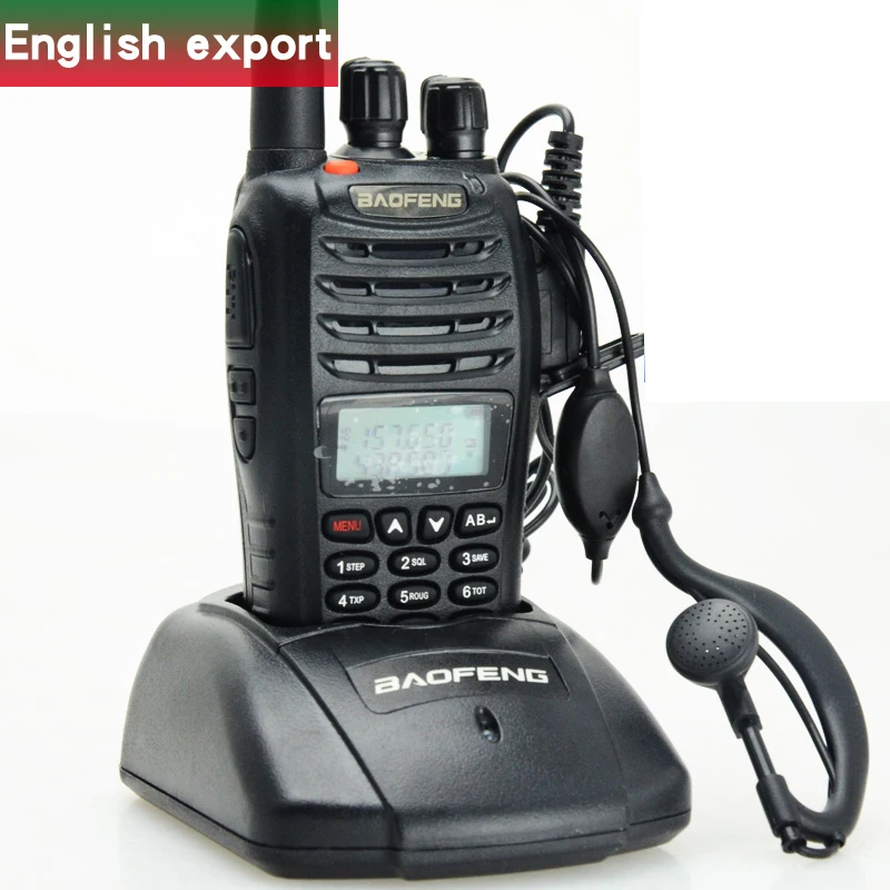 

2021 Baofeng UV-B5 UVB5 Portable Walkie Talkie PTT for Police English Version Dual Band VHF Two Way CB Ham Radio Hunting Camping