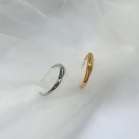 925 sterling silver irregular wave rings trendy simple geometric handmade jewelry for women couple adjustable size