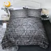 BeddingOutlet Bricks Thin Quilt Set 3D Wall Air-conditioning Comforter Natural Inspired Bed Cover Vintage Summer Blanket 3pcs 1