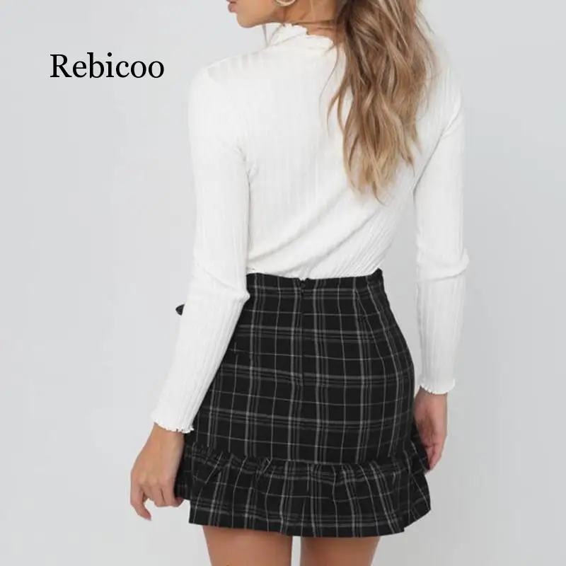 

Fashion cotton knit sweater Slim fit ladies sweater basic solid color shirt