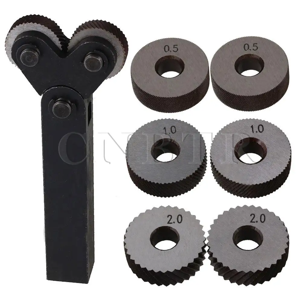 CNBTR 7 шт. инструмент для накатки диагональное колесо линейный набор 0 5 мм 1 2 Шаг |