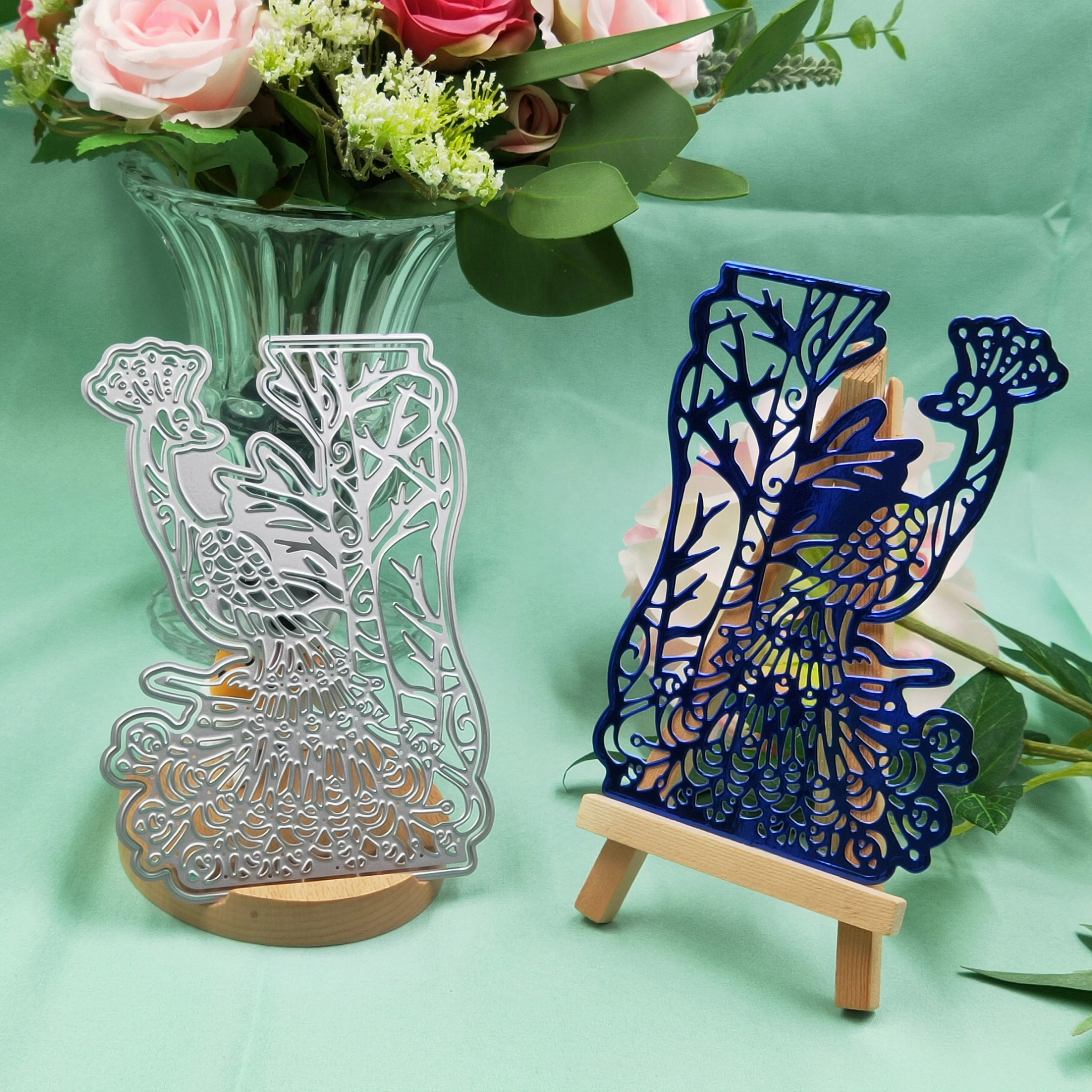 Металлическая пресс форма в виде павлина 2019 Новинка Сделай Сам Скрапбукинг для