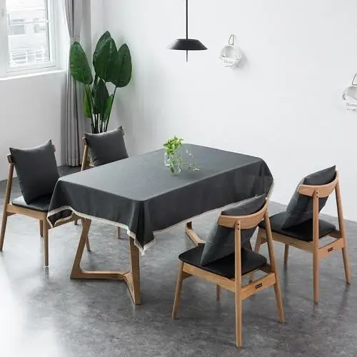 yanhui 48 Decorative Tablecloth Imitation Linen Lace Table Cloth Dining Table Cover Home Decoration - Цвет: yanhui