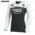 2021 футболка с длинным рукавом для горного велосипеда santa cruz pro team