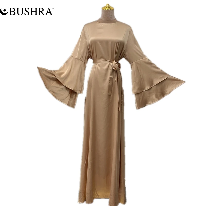 Мусульманское модное шелковое платье в стиле «всадра», Женская Abaya, Дубай, Турция, женское платье, длинное платье, Рамадан, ИД-Мубарак