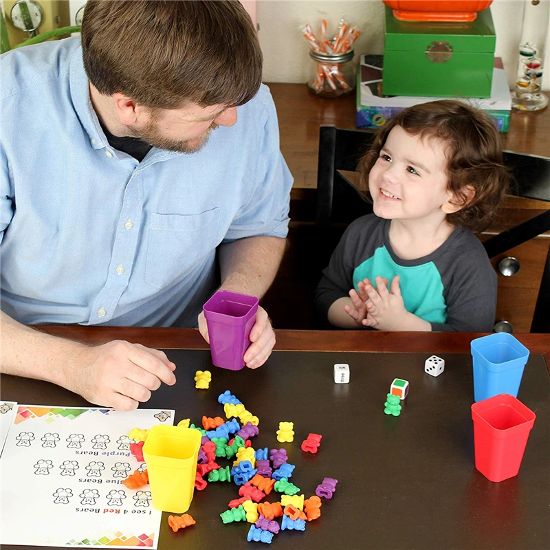 Развивающие игрушки для дошкольников соответствующие размерам счетные медведи