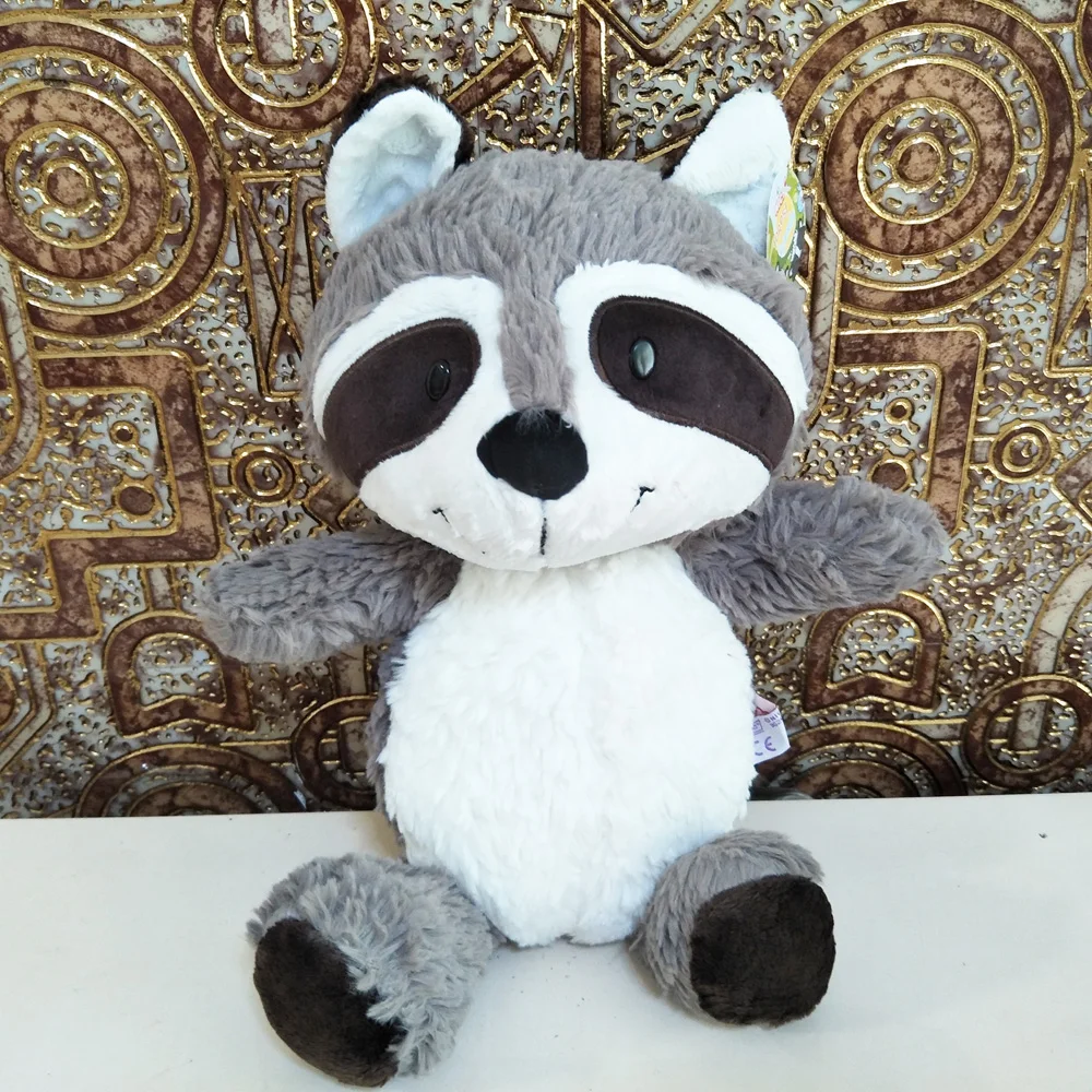 

Raccoon Plush Toys Grey Cute Animal sdoll Children Stuffed Toy