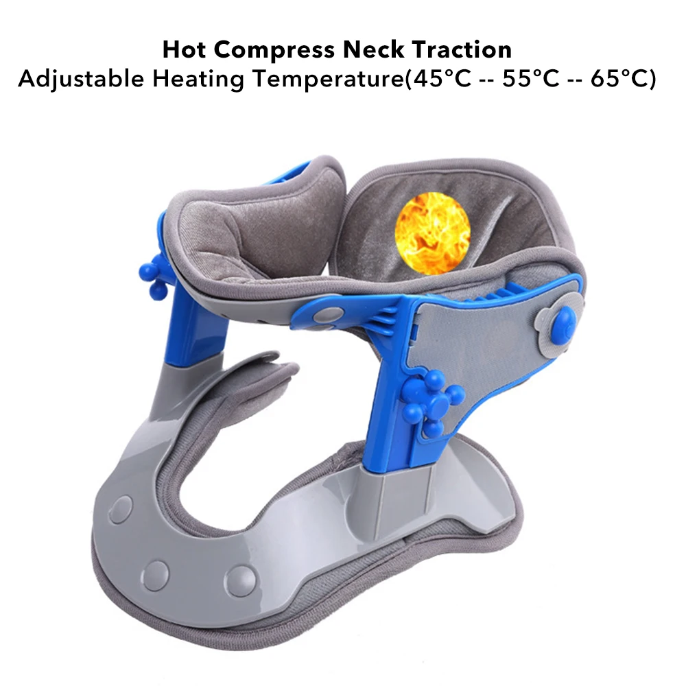 

Heating Neck Collar Correction Repair Neck Cervical Traction Apparatus Kit Cervical Spine Massager Support Pain Relief Health