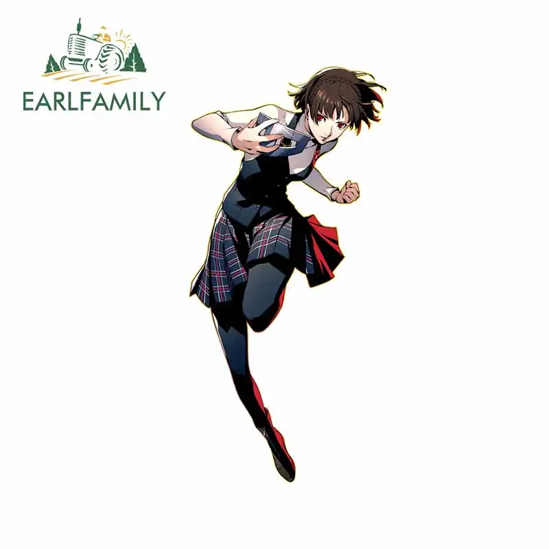 

EARLFAMILY 13 см x 6,3 см для PERSONA Makoto Niijima наклейка на окклюзию с царапинами холодильник автомобильные наклейки мотоцикл бампер графика
