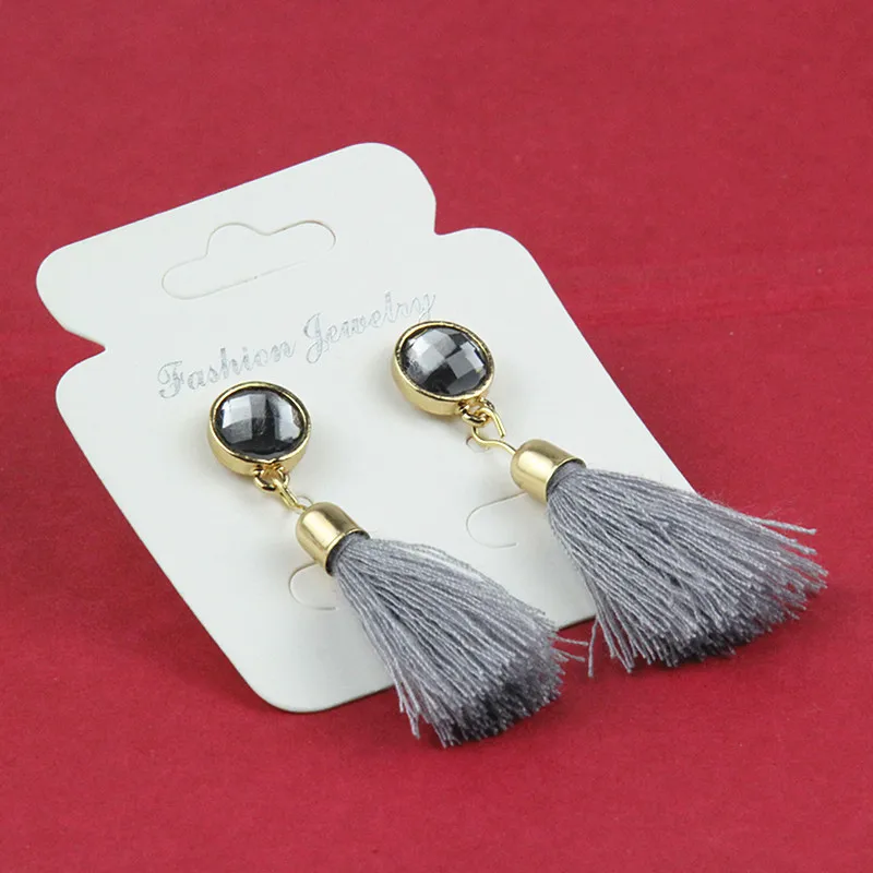 2019 корейские массивные красные Висячие висячие серьги с кисточками