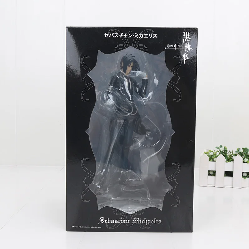 Аниме Black Butler minists Sebastian ПВХ фигурка Коллекционная модель игрушки - Цвет: 2 with box 22cm