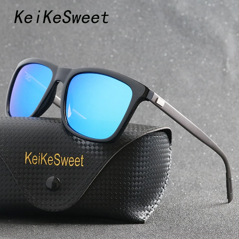Мужские Винтажные водительские очки KeiKeSweet солнцезащитные в оправе из алюминиево