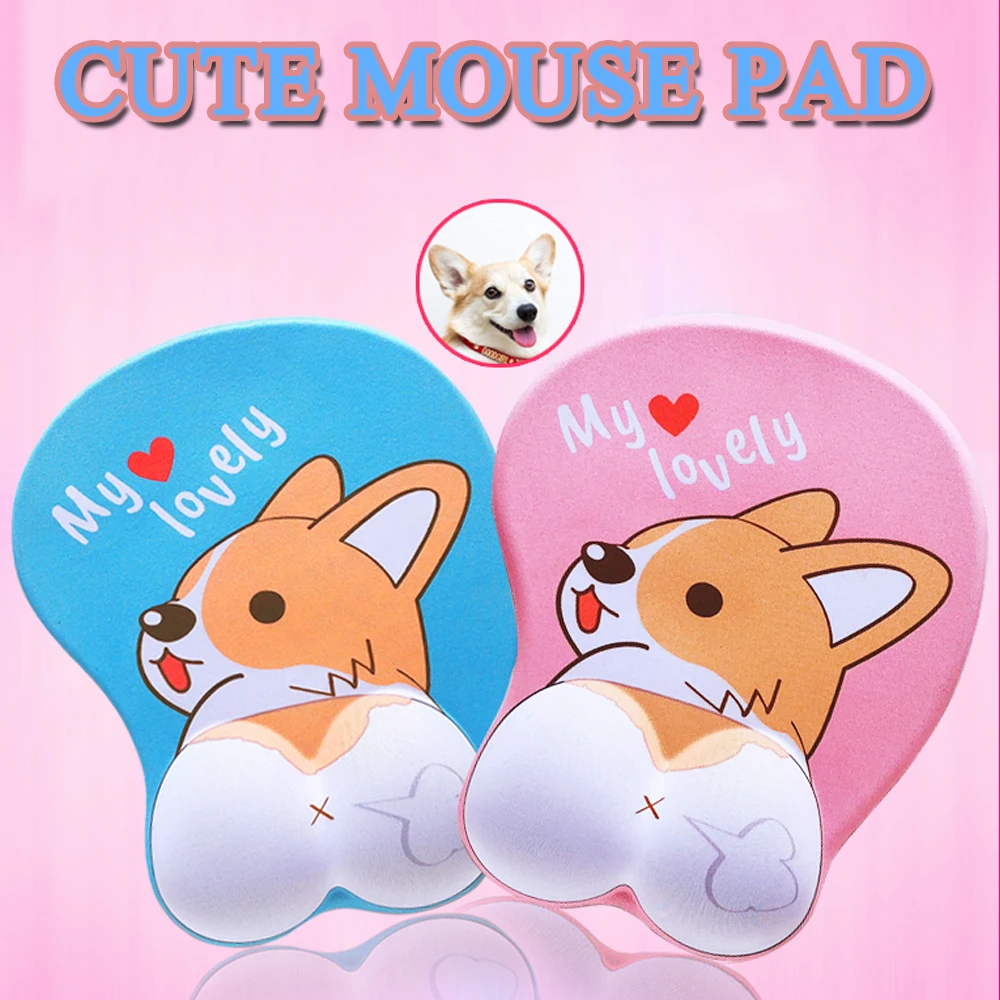 

2019 New cute mouse pad wrist rest comfort silicone For office desk mats wrist pad Shipping free