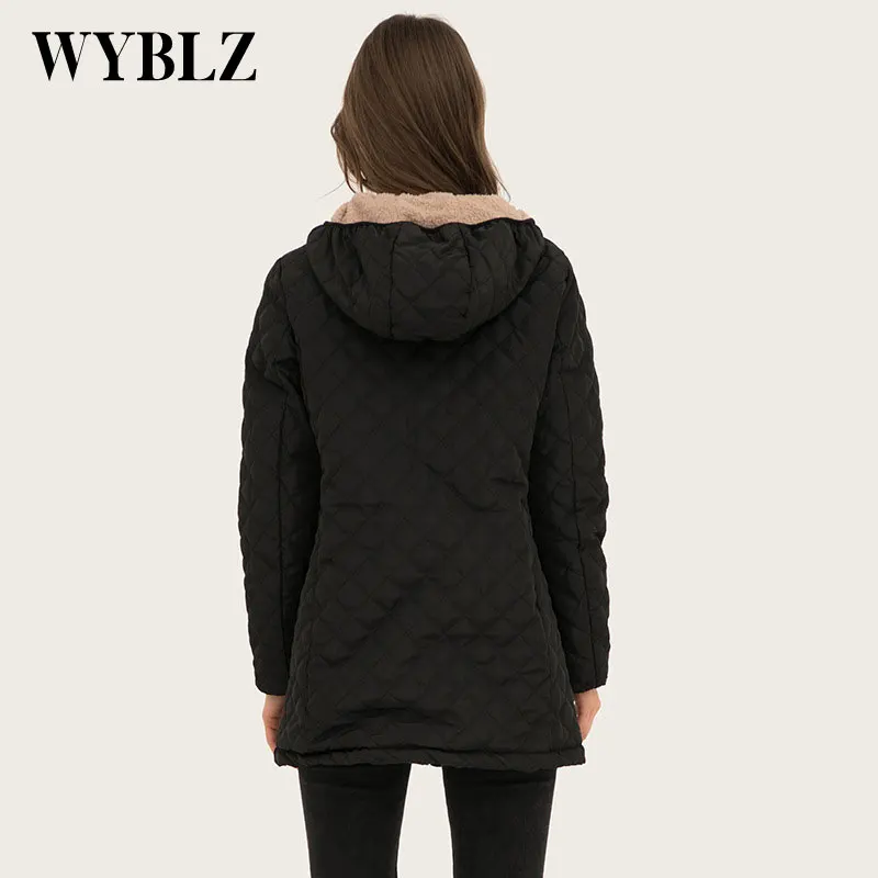 Parkas Hooded Female Jacket Winter New Thin and Light Warm Midi Coat Casual Solid Slim Quality Cotton Jackets Women Clothing