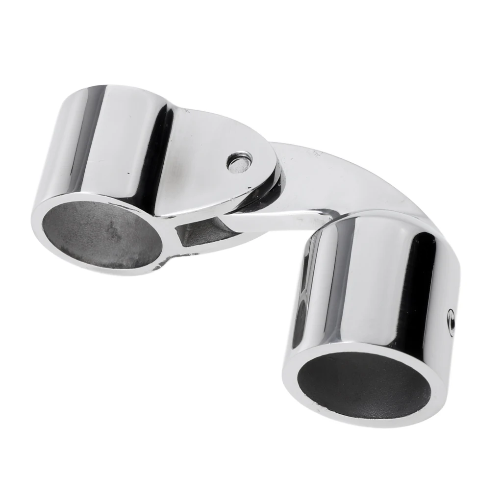 Heavy Duty 316 Stainless Steel Bimini Top Cap Eye End 25mm Boat Deck Hinge | Marine Hardware
