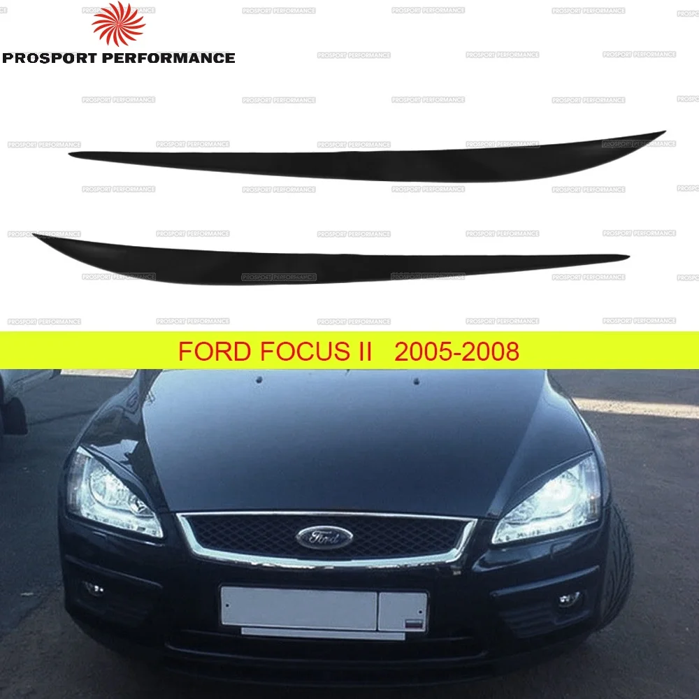 Накладки на фары реснички веки брови для Ford Focus II 2 2005-2008 ABS пластик тюнинг накладка