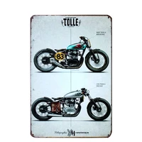 license plate vintage motorcycles metal signs home decor vintage tin signs pub vintage decorative plates metal wall a