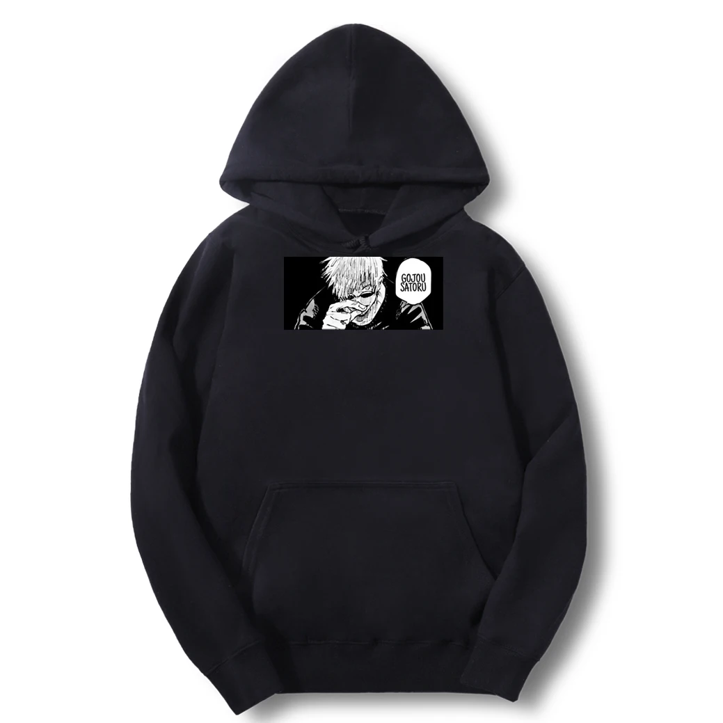 

Худи мужское зимнее с японским аниме принтом в стиле хип-хоп