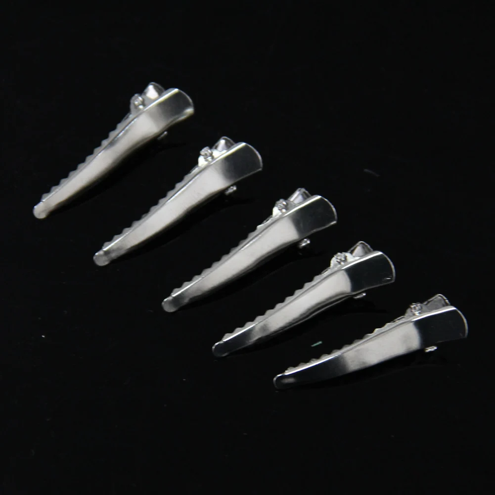 

Lot of 34mm Metal Single Prong Alligator Bow DIY Hair Clips New