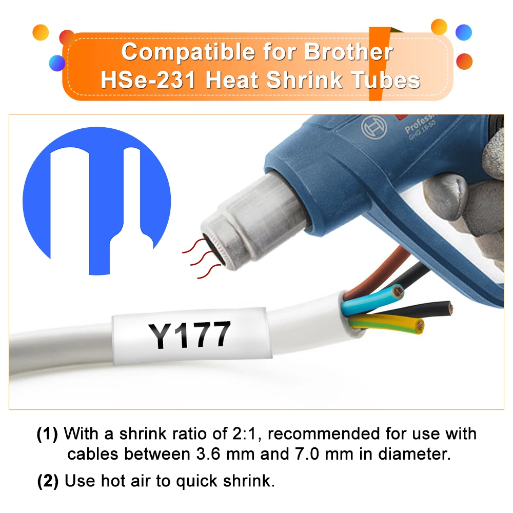 Topcolor 10PK 9 мм черный на желтом цвете Hs621 621 Совместимость клейкая лента фирмы Brother