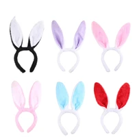 girls plush bunny rabbit ear hair bands headwear cute headband dress accesorios para el cabello girl hair accessories headdress