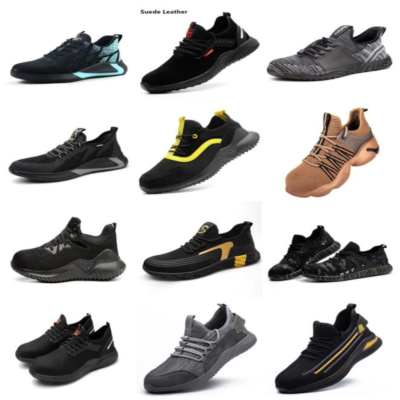 Рабочие защитные ботинки Мужская обувь Дышащие кроссовки Легкие рабочие с