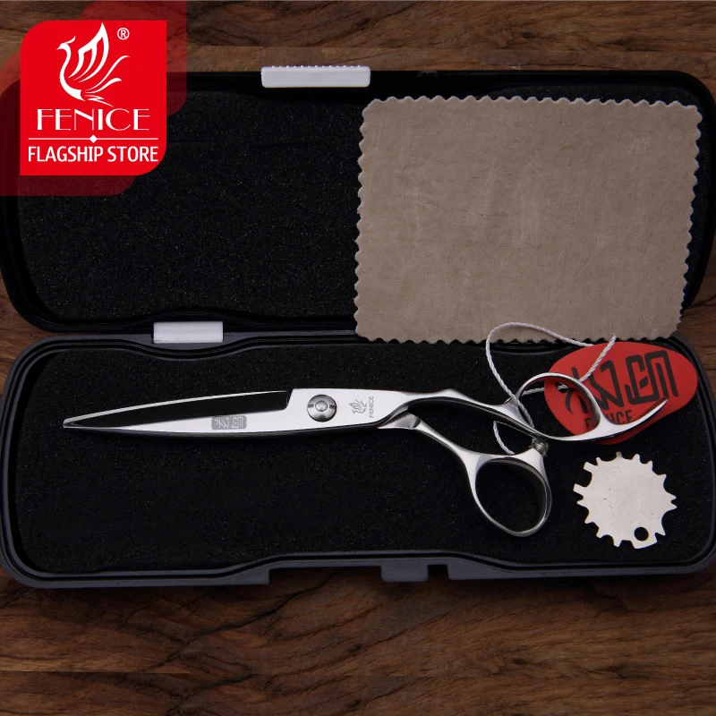 Fenice Professional Japan 440c 6.0 inch high quality hair cutting lancet hairdresser's scissors barber salon tools | Красота и