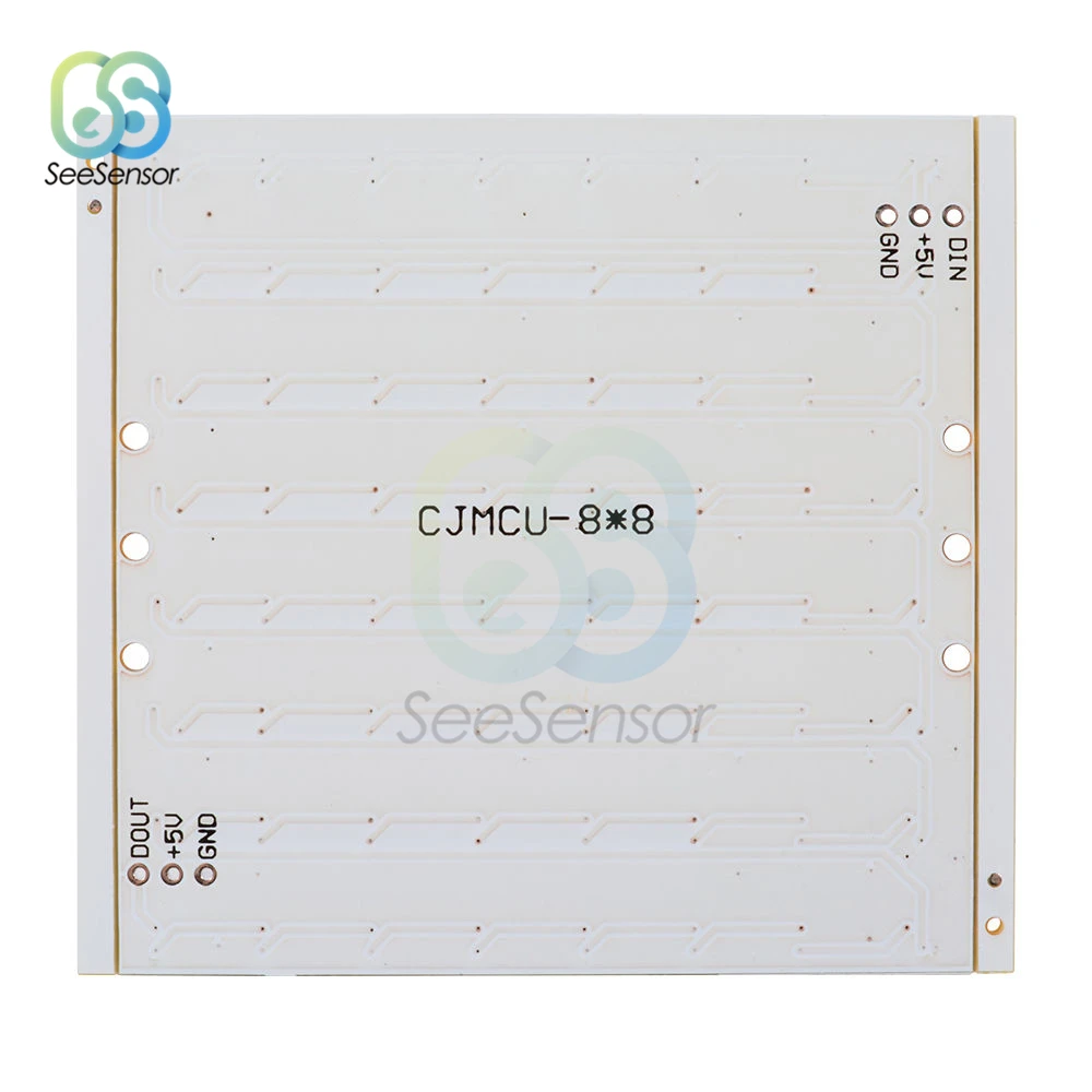 WS2812 LED 5050 RGB 8X5/8x8 светодиодная матрица 40 бит 64 полноцветная Светодиодная панель