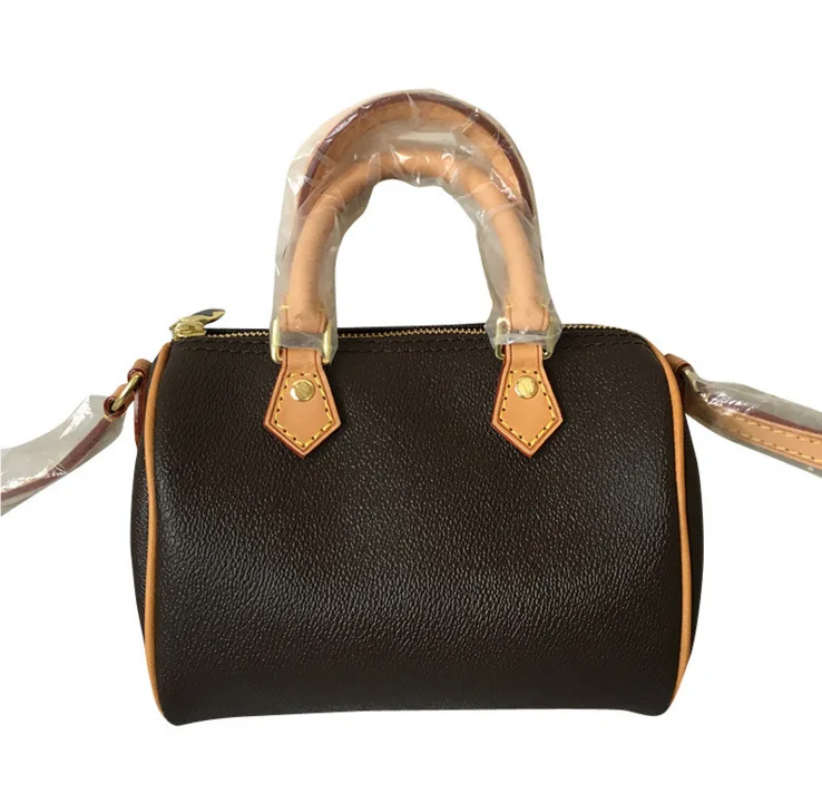 

Luxury Brand Handbags Speedy Bags For Women 2021 Genuine Leather Quality Designer Shoulder Bag Round Monogram Crossbody Bag