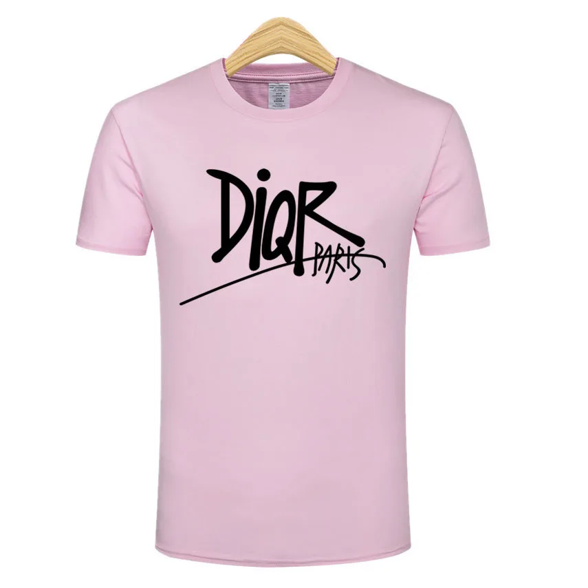 

Men's 2021 new men's short-sleeved t-shirt Slim round neck handsome printing tide brand digital bright famous male tee shirts