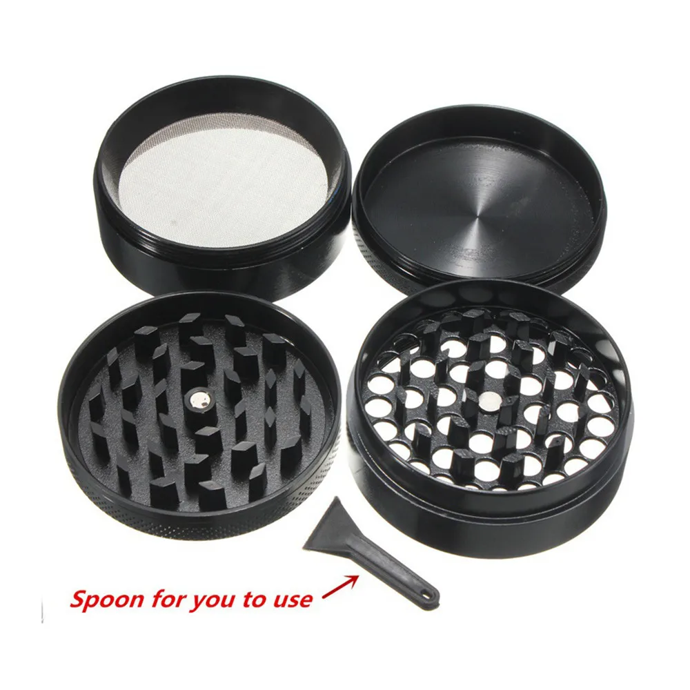 63 мм 4-слойная мельница для трав из цинкового сплава ручная табака большие