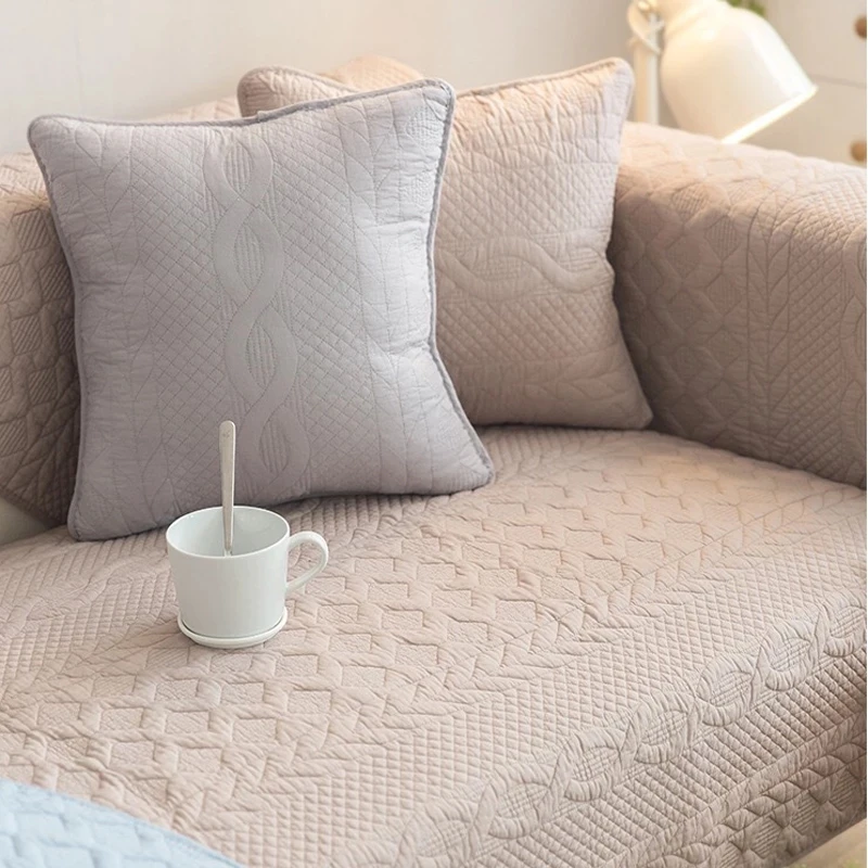 Универсальный всесезонный Хлопковый чехол для дивана накидка на угловой диван