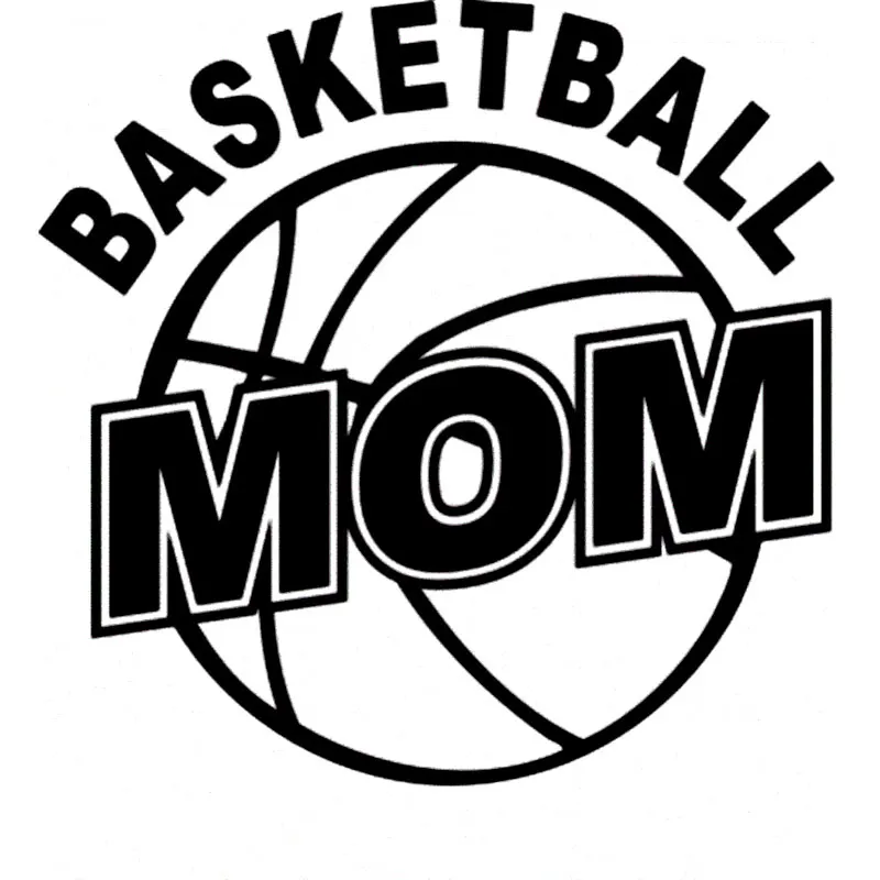 

Personality Car Stickers Basketball Mom Vinyl Decal Motorcycle Car Window Accessories PVC 13cm X 13cm