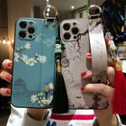 Чехол-накладка для iphone X, Xs, XR, 11, 12 Pro Max, Mini, 7, 8, 6, 6s plus, с ремешком на запястье