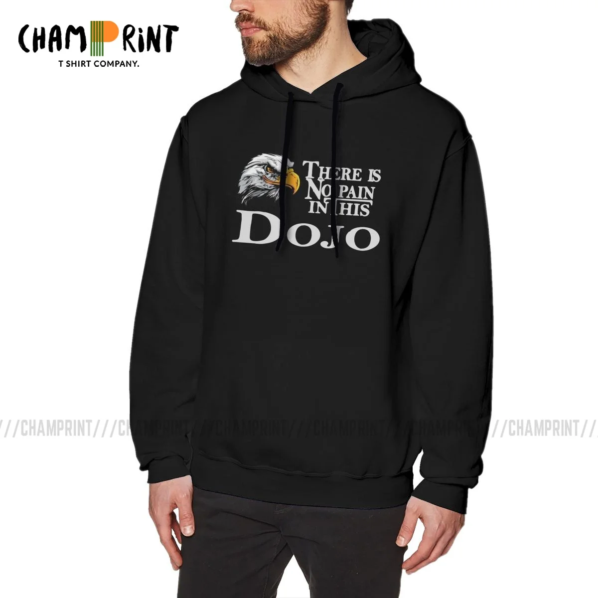

Eagle Fang Karate New Dojo In Cobra Kai Men's Hooded Sweatshirt 100% Cotton Streetwear Karate Kid Judo Hoodie Adult Pullovers