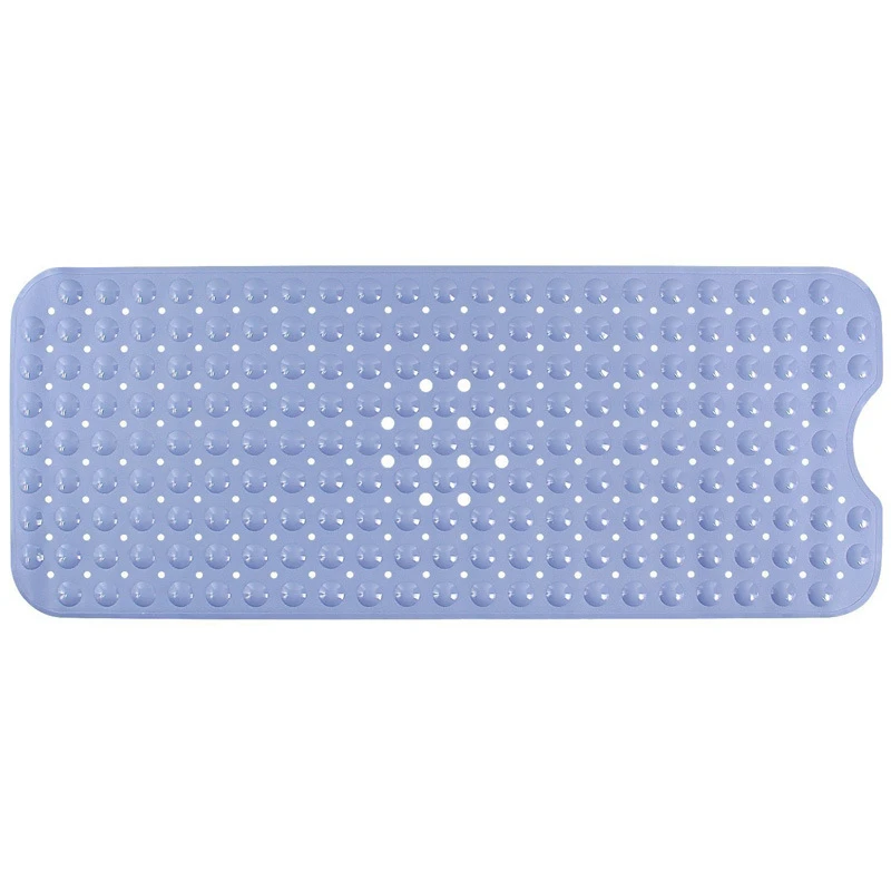 40x100cm Light Blue Прямоугольный 40x100/39x69 см ПВХ Противоскользящий коврик для ванной мягкий массажный коврик для ванной комнаты нескользящий коврик для ванной - Цвет: 40x100cm Light Blue