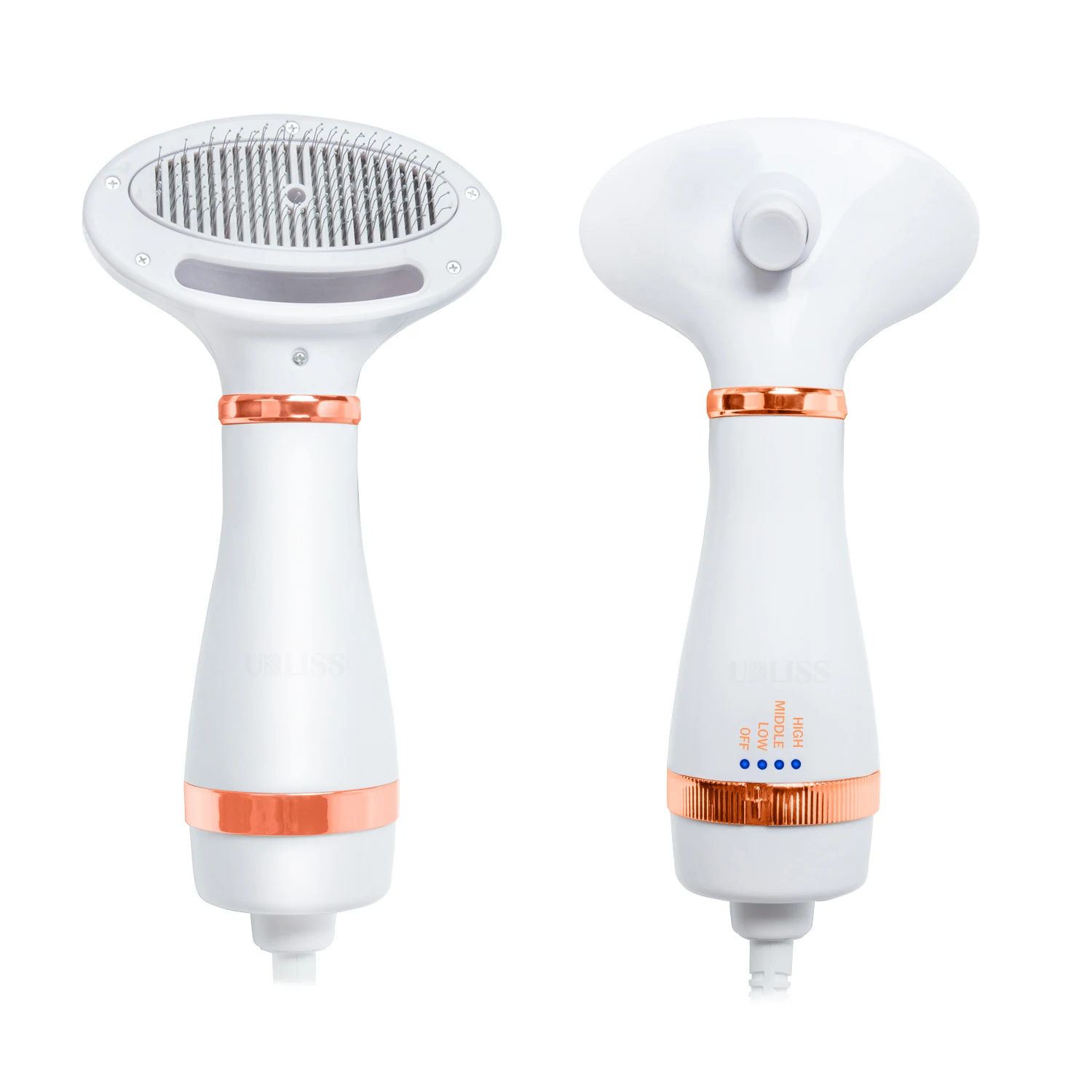 

Pet Gromming Brush 2 in 1 Pet Drying Brush Pet Hair Dryer Comb Air Blower Cat Hot Air Brush Portable Electric Dog Dryer Comb